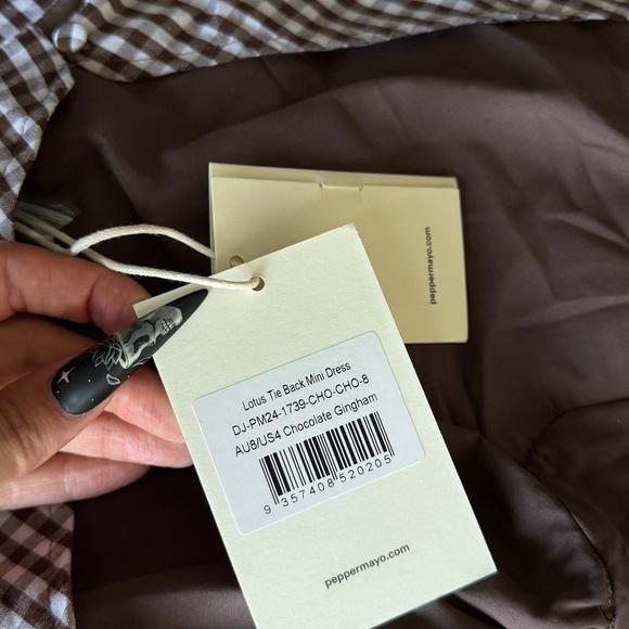 Peppermayo Black and White Checkered Mini Dress - Picture 2 of 5